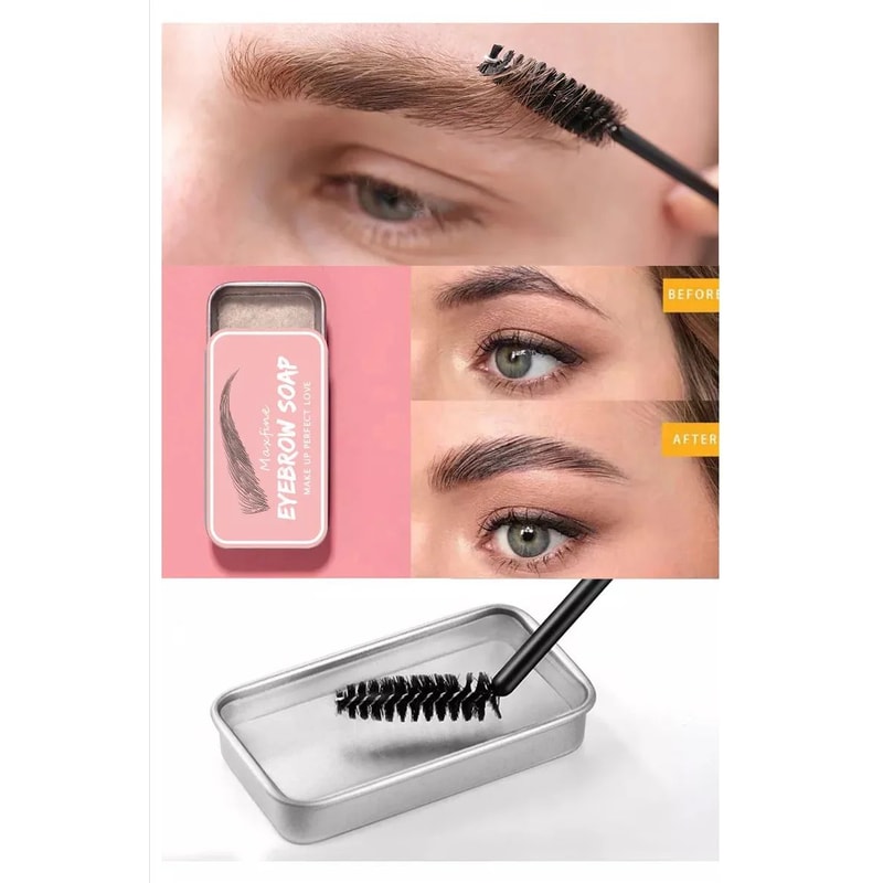 MAXFINE Clear Brow Soap Eyebrow Setting Gel For AllDay Lift 10g 4