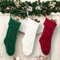 Cozy Large Knitted Christmas Stocking Gift Bag For Fireplace Holiday Decor 1
