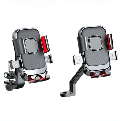 Auto-Lock Anti-Vibration Motorcycle Phone Mount for Delivery Riders
