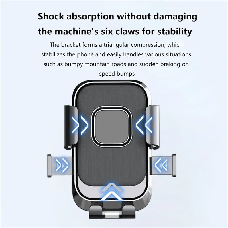 AutoLock AntiVibration Motorcycle Phone Mount For Delivery Riders 3