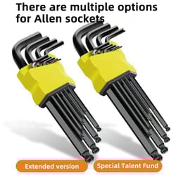 electric allen key set metric hex wrench screwdriver kit with torque sleeves (box-packed)