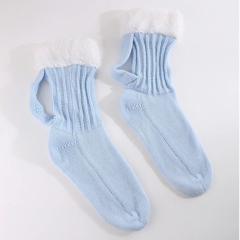 Beer Mug Socks 3D Knit Warm Floor Socks Funny MidCalf Cozy Gift Pair 1