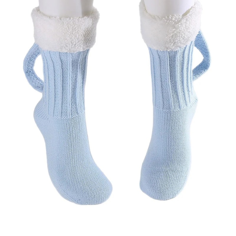 Beer Mug Socks 3D Knit Warm Floor Socks Funny MidCalf Cozy Gift Pair 4