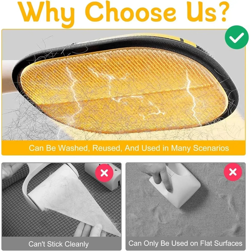 Premium Pet Hair Remover Gloves Deshedding Brush Glove Kit AllSurface Pet Grooming Gloves For Cat 3