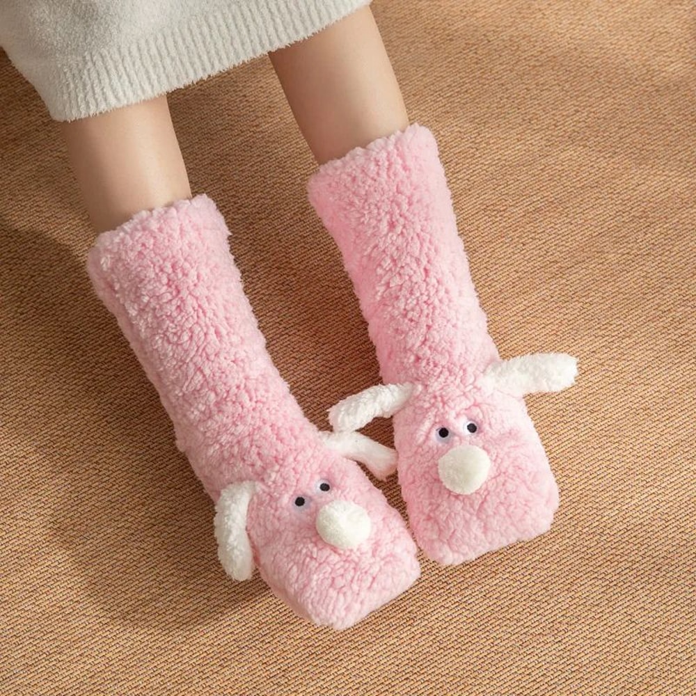 UltraSoft Thickened Coral Fleece Socks For Women Cozy Winter Home Sleep Socks 1