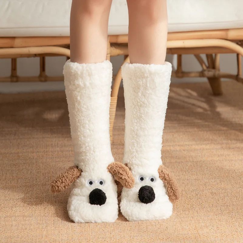UltraSoft Thickened Coral Fleece Socks For Women Cozy Winter Home Sleep Socks 6