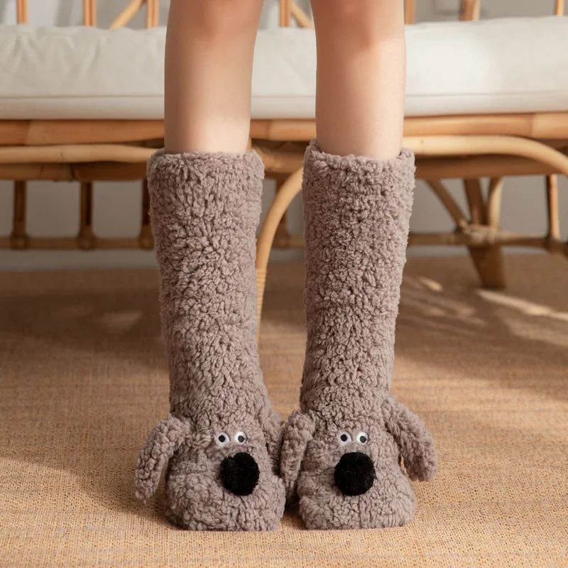 UltraSoft Thickened Coral Fleece Socks For Women Cozy Winter Home Sleep Socks 9