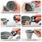 Collapsible Silicone Cup With Lid Foldable Travel Cup For Coffee Water Mouthwash 2