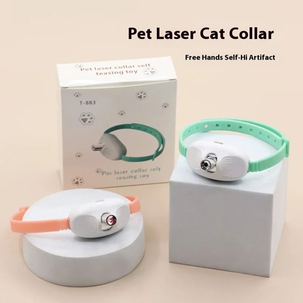 Laser Cat Toy Collar Attachment Cat Collar Laser For HandsFree Play Interactive Cat Toy For Indoor 2