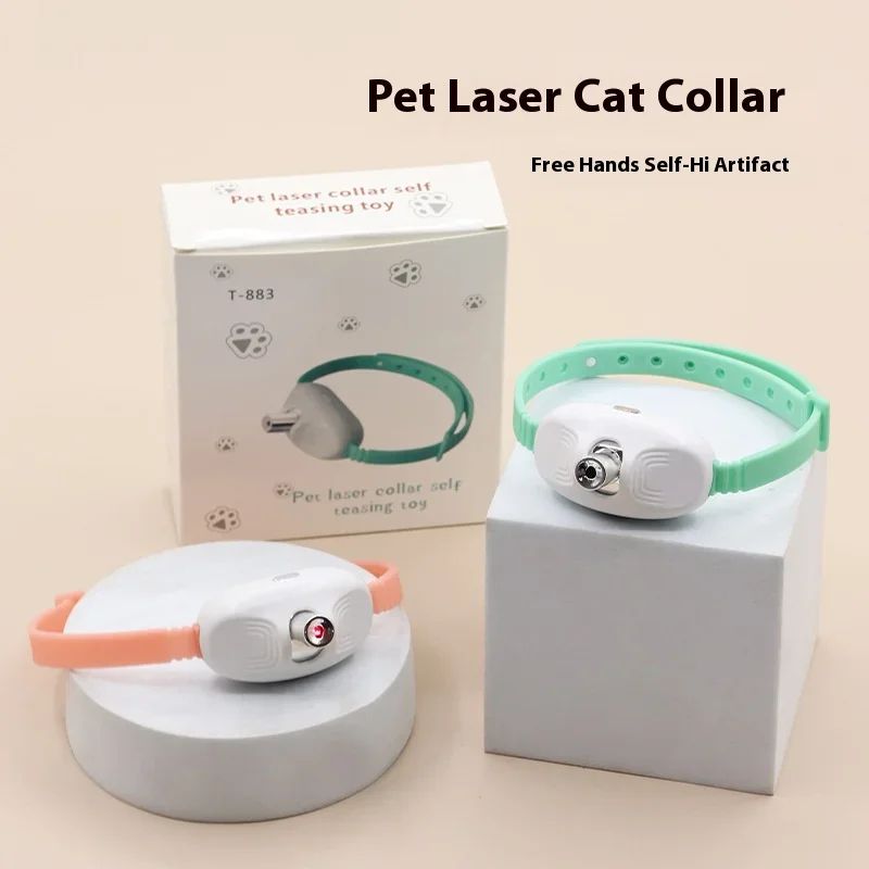 Laser Cat Toy Collar Attachment Cat Collar Laser For HandsFree Play Interactive Cat Toy For Indoor 2