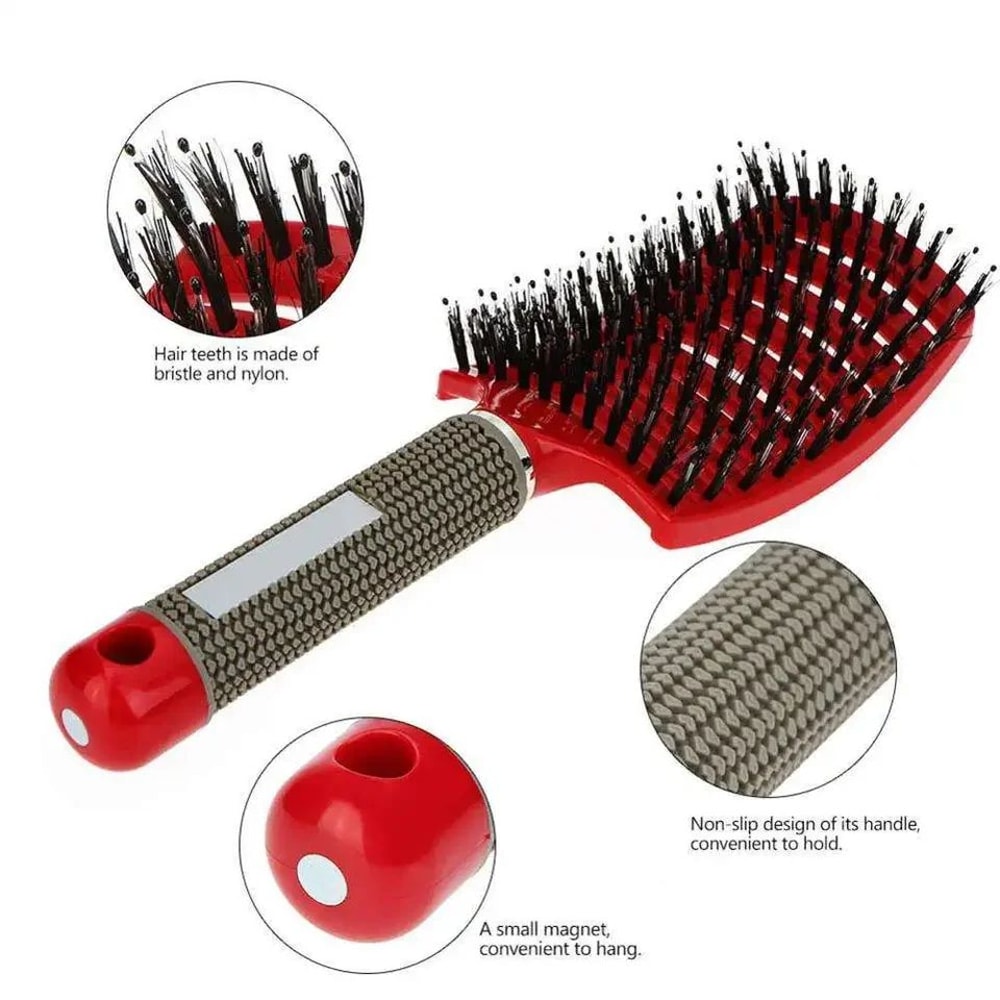 DualBristle Detangling Hair Brush For Wet Curly Hair Smooths Frizz And Adds Shine 5