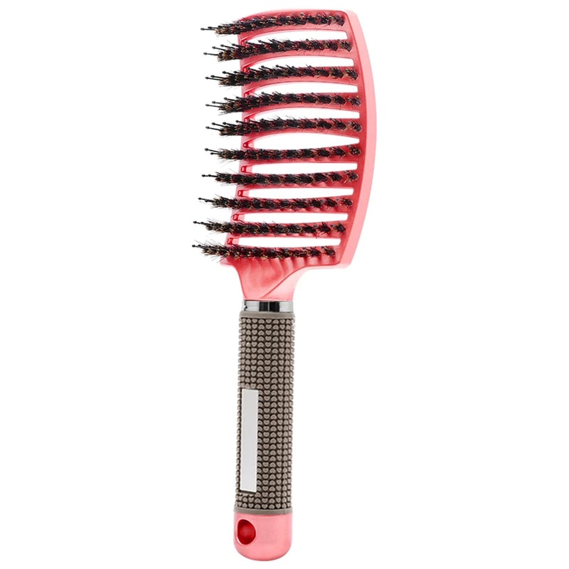DualBristle Detangling Hair Brush For Wet Curly Hair Smooths Frizz And Adds Shine 9