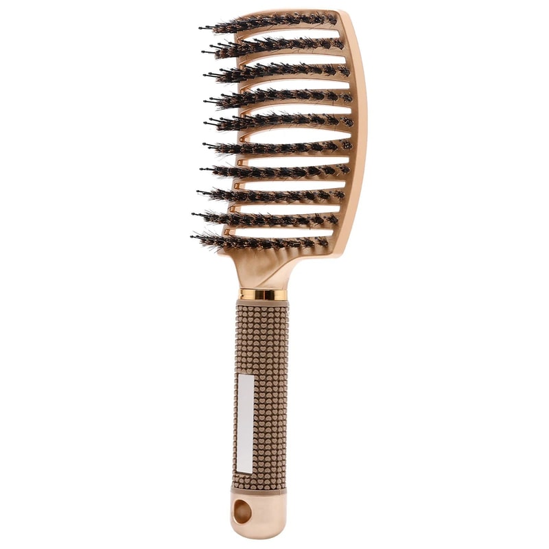 DualBristle Detangling Hair Brush For Wet Curly Hair Smooths Frizz And Adds Shine 11