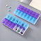 Portable 7 Day Pill Organizer Travel Case With 14 Compartments AM PM Weekly Pill Box 5