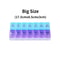 Portable 7 Day Pill Organizer Travel Case With 14 Compartments AM PM Weekly Pill Box 11