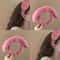 Plush Hairband Rabbit Ear Spa Headband For Face Wash And Makeup 0