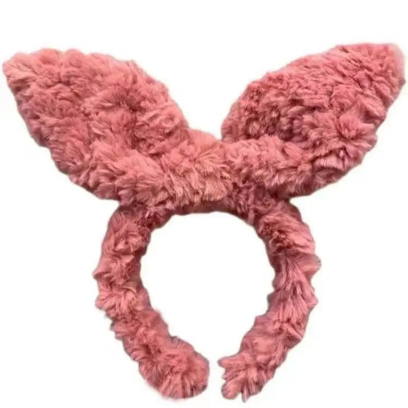 Plush Hairband Rabbit Ear Spa Headband For Face Wash And Makeup 4
