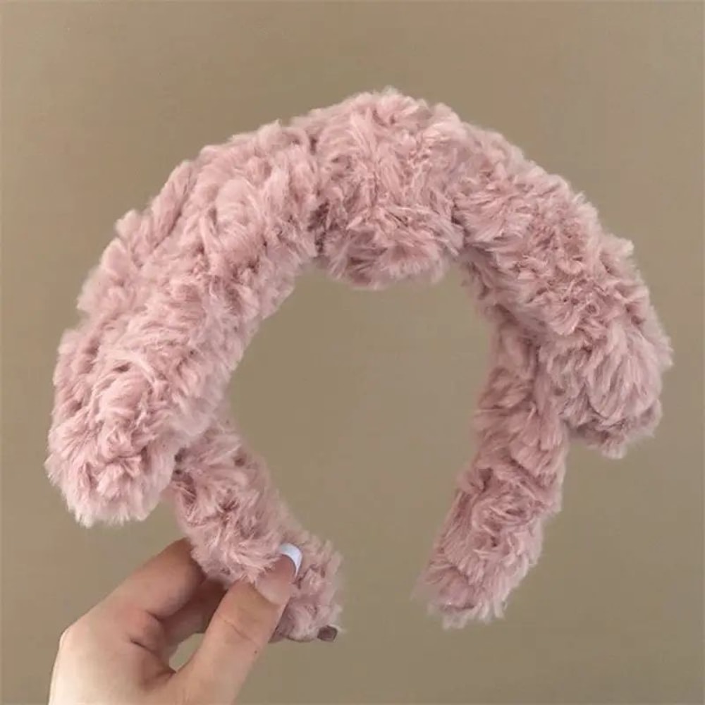 Plush Hairband Rabbit Ear Spa Headband For Face Wash And Makeup 5