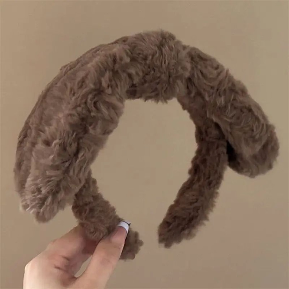 Plush Hairband Rabbit Ear Spa Headband For Face Wash And Makeup 7