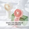 Portable Mini Fan For Travel Lightweight Handheld Fan With AAA Battery Power PocketSize Cooling 2