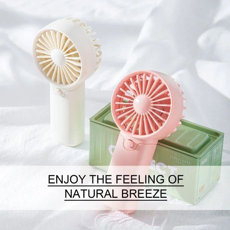 Portable Mini Fan For Travel Lightweight Handheld Fan With AAA Battery Power PocketSize Cooling 2