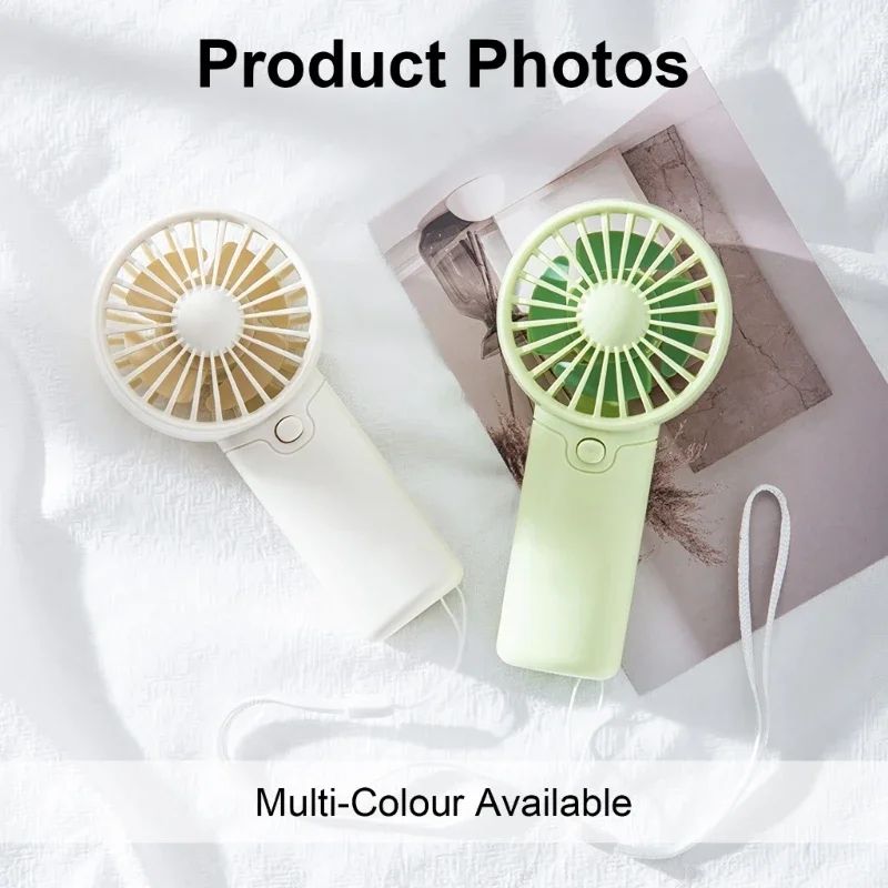 Portable Mini Fan For Travel Lightweight Handheld Fan With AAA Battery Power PocketSize Cooling 4