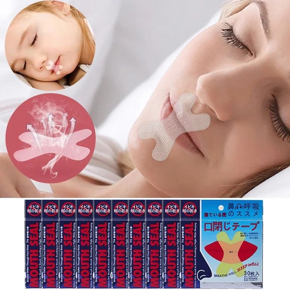 Transparent Sleep Mouth Tape For Snoring Relief Gentle Mouth Breathing Tape Strips 5