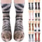 Unisex 3D Animal Paw Socks Crew Novelty Pair For Cosplay And Gag Gifts 0