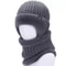Mens Winter Hat With Visor Faux Fur Lined Knitted Bomber Cap With Earflaps 11