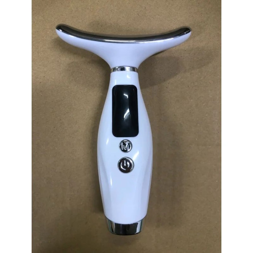7Color LED Light Therapy Face Neck Massager With 3Level Vibration For Smoother FirmerLooking Skin 0