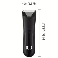 mens body trimmer with ceramic blade for groin and underarm grooming
