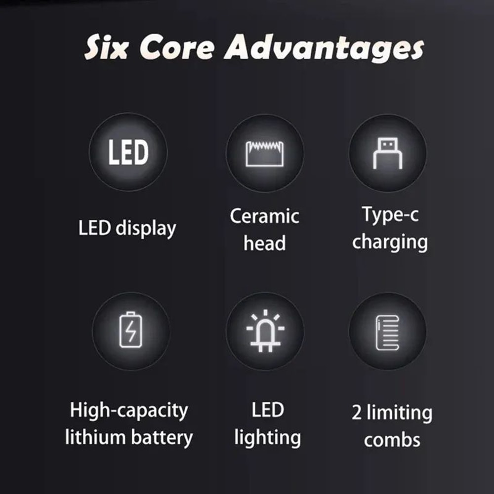 Mens Body Trimmer With Ceramic Blade For Groin And Underarm Grooming 3