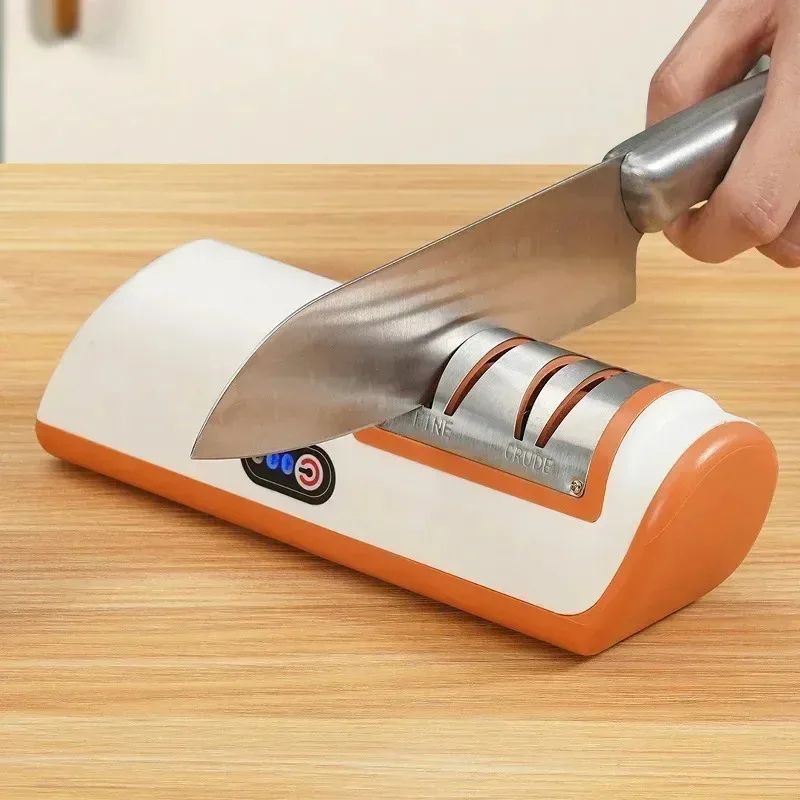 Multifunctional Electric Knife Sharpener With NonSlip Base Automatic Quick Sharpening Tool 3