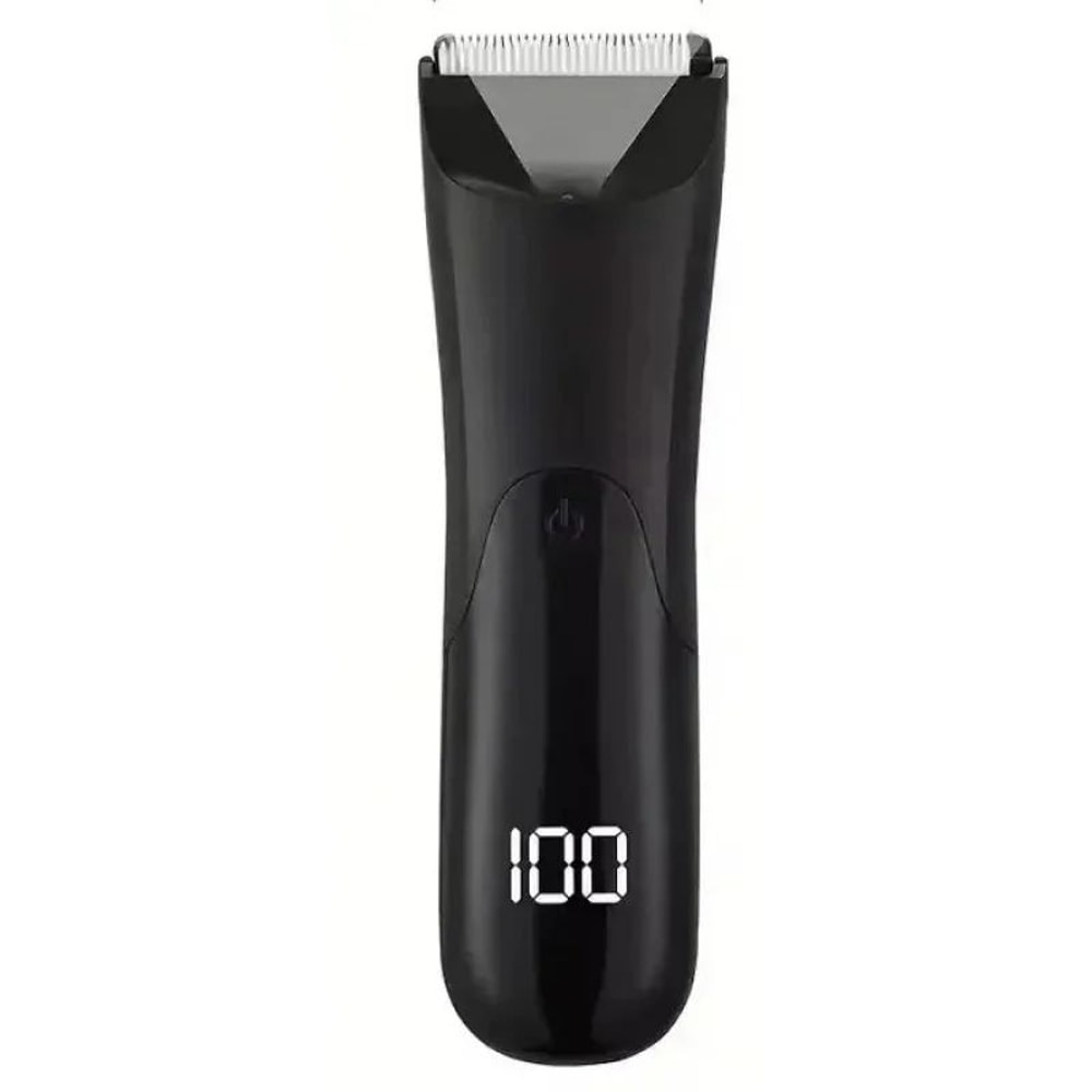 SmoothGuard Mens Groin Body Hair Trimmer WetDry Ceramic Blade Ball Trimmer With 2 Guards 5