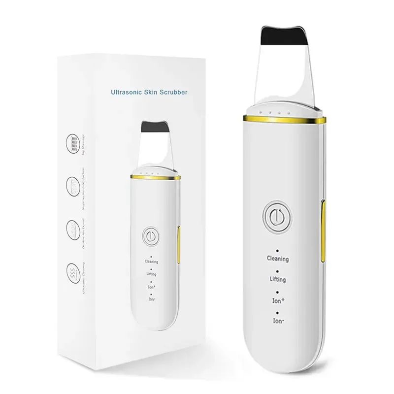 Ultrasonic Skin Scrubber Facial Spatula Blackhead Remover With Ion Cleansing Modes 8