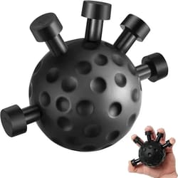 adjustable hand gripper set with massage ball for grip, wrist, and forearm strength