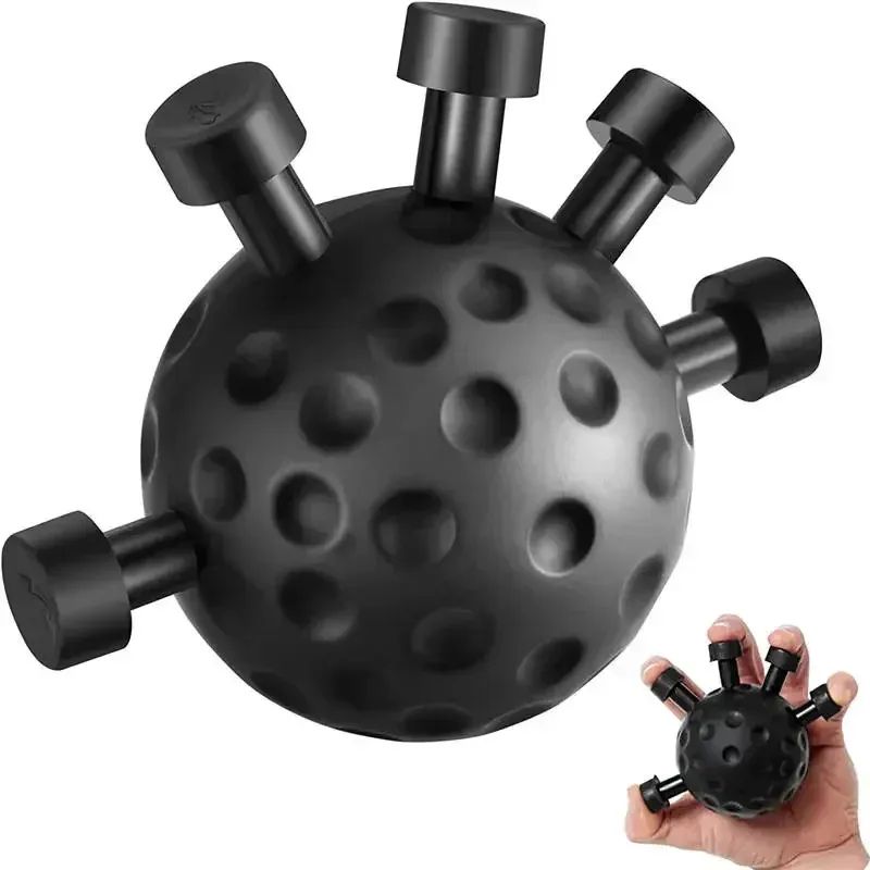 Adjustable Hand Gripper Set With Massage Ball For Grip Wrist And Forearm Strength 0