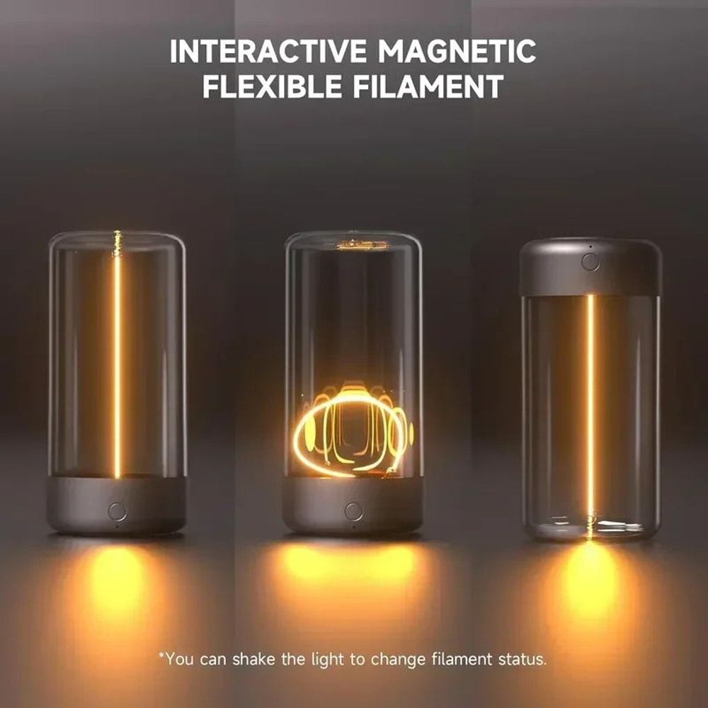Quantum Wire Portable Night Light Magnetic USB Rechargeable Lamp For Ambient Mood Glow 1