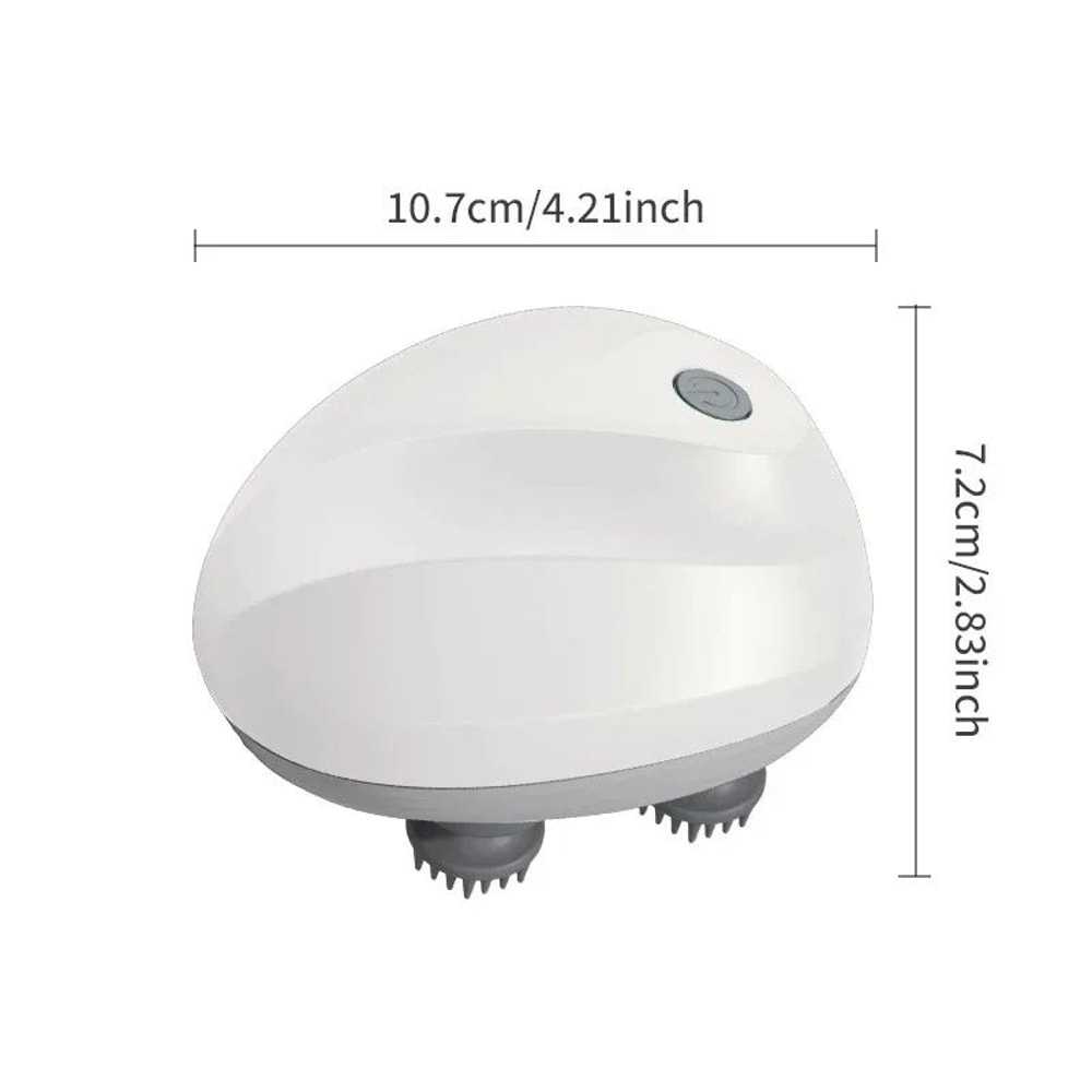 Electric Head Massager USB Rechargeable Scalp Massager For DeepKneading Neck Shoulder Relief 5