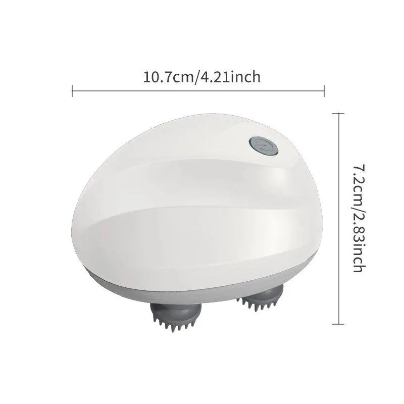 Electric Head Massager USB Rechargeable Scalp Massager For DeepKneading Neck Shoulder Relief 5