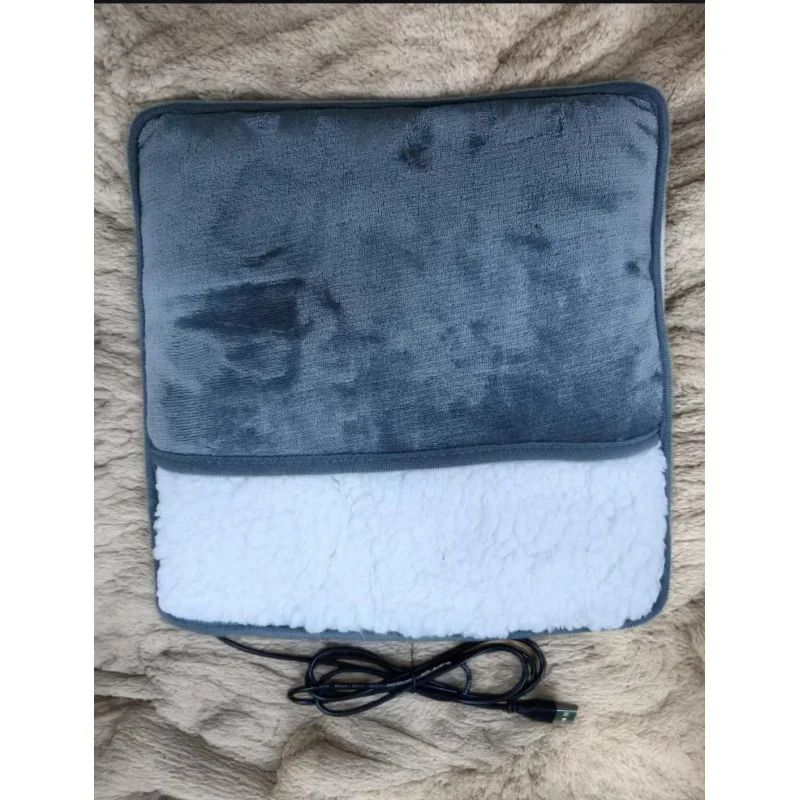 ConstantHeat USB Foot Warmer Plush Mat Washable Electric Heating Pad For Cozy Feet 0