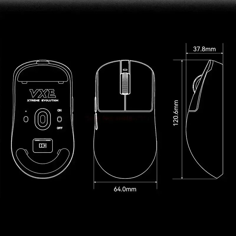 VXE Dragonfly R1 Series Lightweight Wireless Gaming Mouse PAW3395 Rechargeable Ergonomic Esports Mo 4