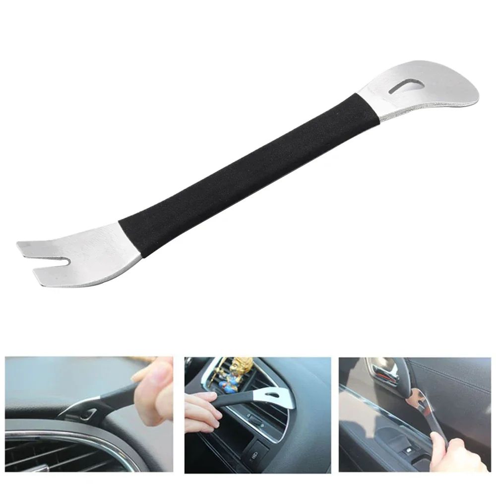 Stainless Steel Car Trim Removal Tool Door Panel Center Console Pry Plate 5