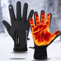 arcticride waterproof winter gloves for men – thermal fleece, touchscreen, non-slip grip