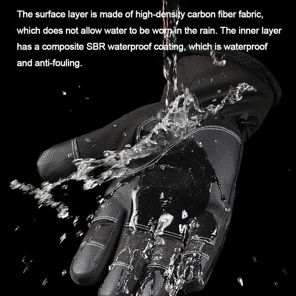 ArcticRide Waterproof Winter Gloves For Men Thermal Fleece Touchscreen NonSlip Grip 2
