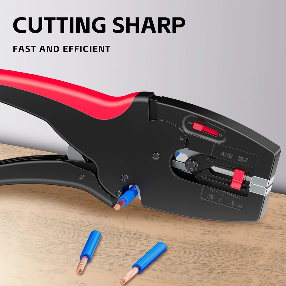 SelfAdjusting Automatic Wire Stripper And Cutter Pliers For 327 AWG 1