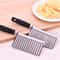 Stainless Steel Crinkle Cutter Wavy Slicer For Potatoes Fries Fruits Veggies 5