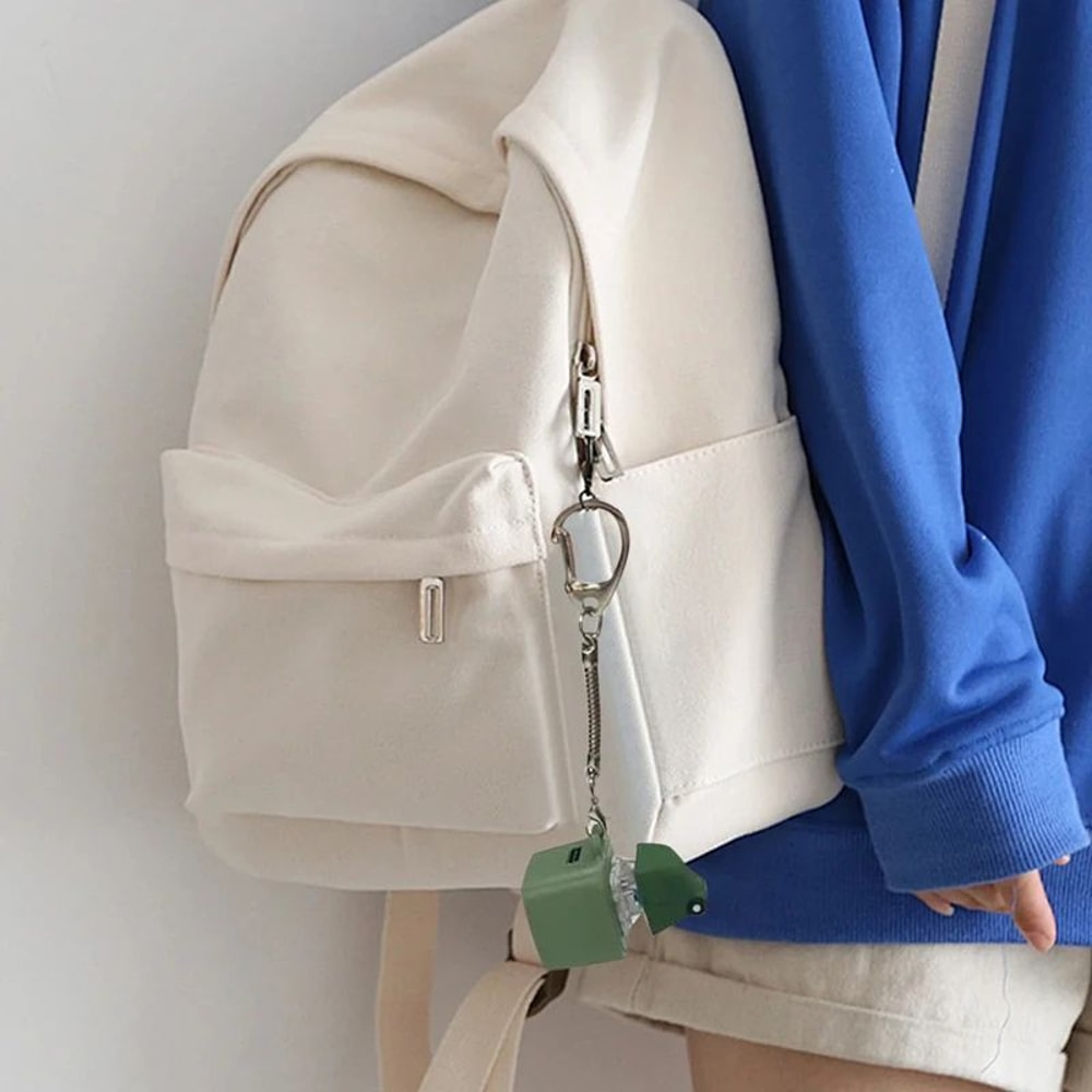 Rechargeable Croaking Frog Fidget Keychain With LED Lights Stress Relief Clicker Charm 3