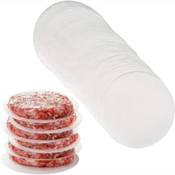 100-pack hamburger patty paper rounds – non-stick burger patty separators for burger press, freezing & meal prep