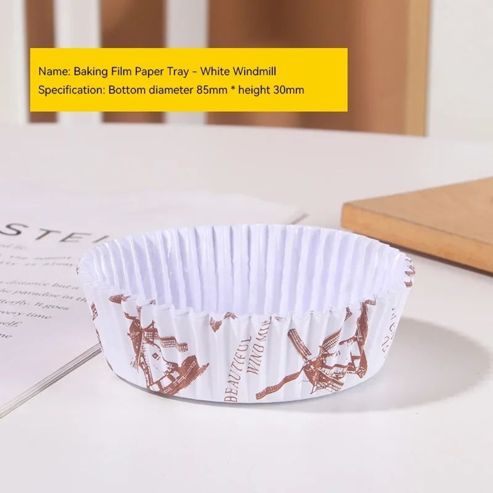 100Pack Cupcake Liners And Egg Tart Molds HeatResistant Disposable Baking Cups For Cupcakes Tarts A 8